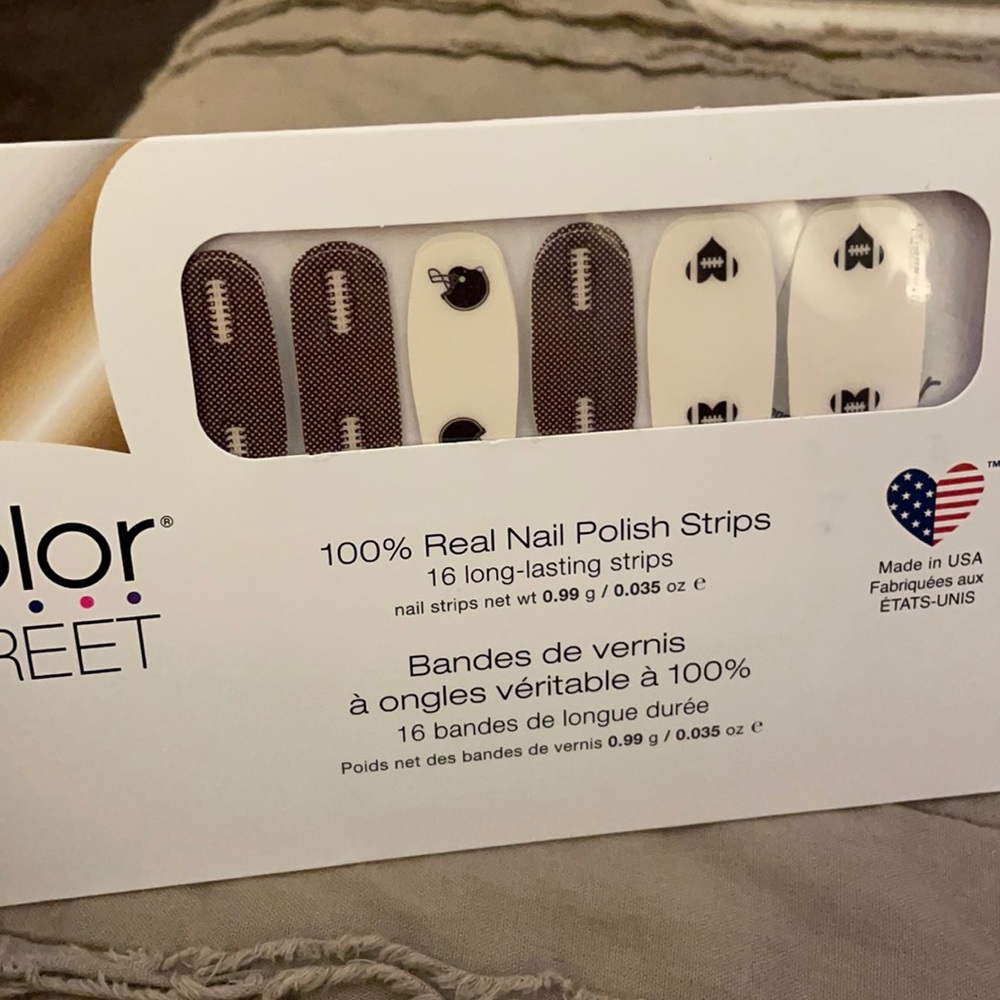 🏈 Super Bowl Nails 🏈 Sunday Puntday Retired Color Street, Regular Packaging 🏈
